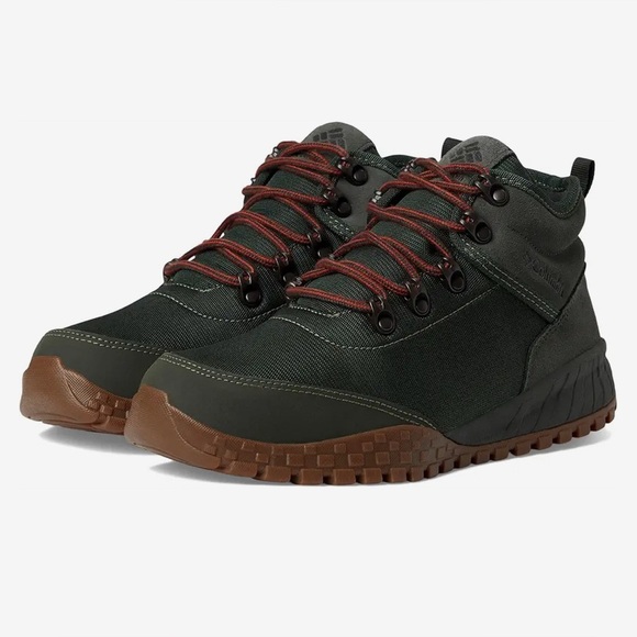 Columbia Fairbanks Mid Hiking Boot in Gravel/ Dark Moss (Sz 11) Men’s Suede Boot - Picture 1 of 8